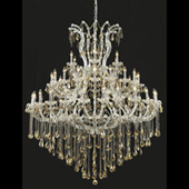 Crystal Maria Theresa Large Chandelier - Elegant Lighting 2800G60C-GT