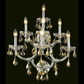 Crystal Maria Theresa Wall Sconce - Elegant Lighting 2800W7C-GT