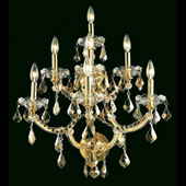 Crystal Maria Theresa Wall Sconce - Elegant Lighting 2800W7G-GT