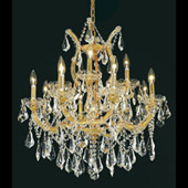 Crystal Maria Theresa Chandelier - Elegant Lighting 2801D27G