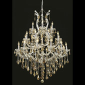 Crystal Maria Theresa Chandelier - Elegant Lighting 2801D38C-GT