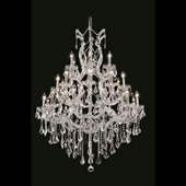 Crystal Maria Theresa Chandelier - Elegant Lighting 2801D38C