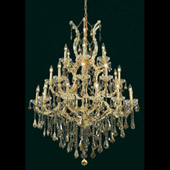Crystal Maria Theresa Chandelier - Elegant Lighting 2801D38G-GT