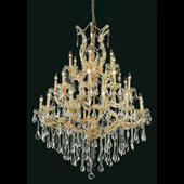 Crystal Maria Theresa Chandelier - Elegant Lighting 2801D38G