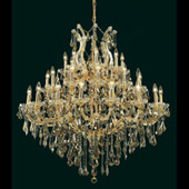 Crystal Maria Theresa Chandelier - Elegant Lighting 2801G44G-GT