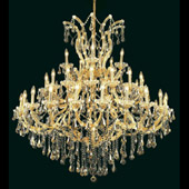Crystal Maria Theresa Large Chandelier - Elegant Lighting 2801G52G-GT