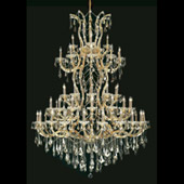 Crystal Maria Theresa Large Chandelier - Elegant Lighting 2801G54G-GT