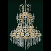 Crystal Maria Theresa Large Chandelier - Elegant Lighting 2801G54G