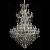 Crystal Maria Theresa Large Chandelier - Elegant Lighting 2801G72C-GT