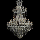 Crystal Maria Theresa Large Chandelier - Elegant Lighting 2801G96C-GT