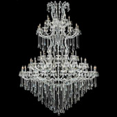 Crystal Maria Theresa Large Chandelier - Elegant Lighting 2801G96C