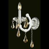 Crystal Maria Theresa Wall Sconce - Elegant Lighting 2801W1C-GT