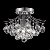Crystal Toureg Flush Mount Ceiling Light Fixture - Elegant Lighting 8000F12C