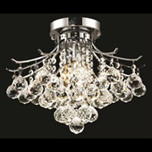 Crystal Toureg Flush Mount Ceiling Light Fixture - Elegant Lighting 8000F16C