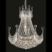 Crystal Corona Chandelier - Elegant Lighting 8949D20C