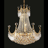Crystal Corona Chandelier - Elegant Lighting 8949D20G