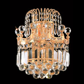 Crystal Corona Wall Sconce - Elegant Lighting 8949W12G