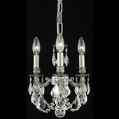 Crystal Lillie Mini Chandelier Pendant - Elegant Lighting 9103D10PW