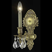 Crystal Monarch Wall Sconce - Elegant Lighting 9601W5FG