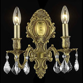Crystal Monarch Wall Sconce - Elegant Lighting 9602W10FG