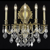 Crystal Monarch Wall Sconce - Elegant Lighting 9605W21FG