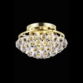 Crystal Corona Flush Mount Ceiling Light Fixture - Elegant Lighting 9805F14G