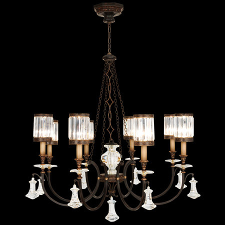 Fine Art Handcrafted Lighting 585240 Eaton Place Eight Light Crystal Chandelier