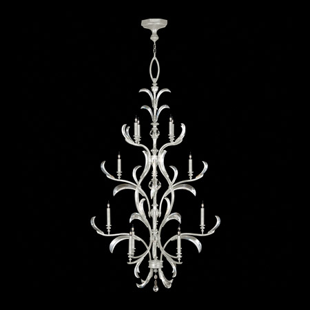 Fine Art Handcrafted Lighting 704040-4 Crystal Beveled Arcs 16 Light Tall Chandelier