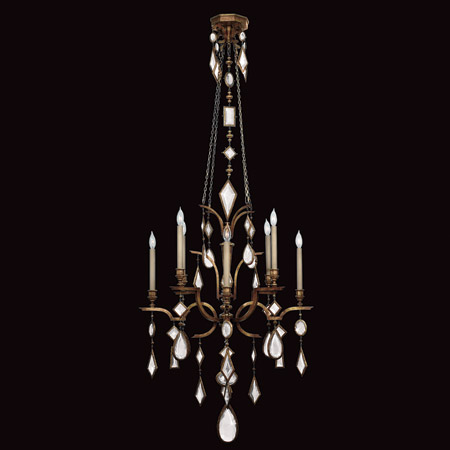 Fine Art Handcrafted Lighting 708640-3 Crystal Encased Gems Clear Chandelier