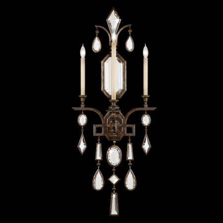 Fine Art Handcrafted Lighting 710450-3 Crystal Encased Gems Clear Gems Wall Sconce