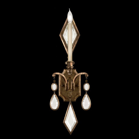 Fine Art Handcrafted Lighting 717850-3 Crystal Encased Gems Clear Wall Sconce