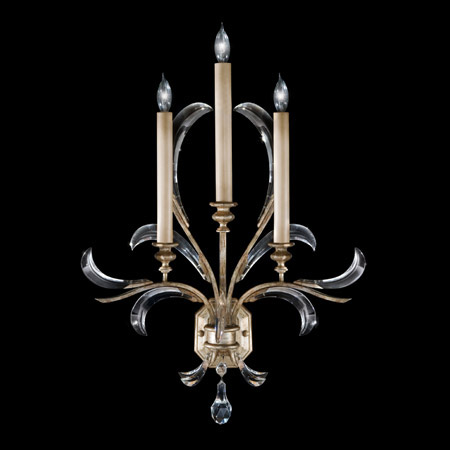 Fine Art Handcrafted Lighting 738550 Crystal Beveled Arcs Wall Sconce