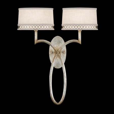 Fine Art Handcrafted Lighting 784750 Allegretto Silver Wall Sconce