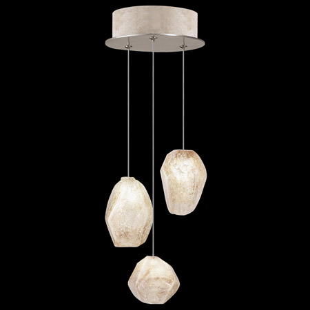Fine Art Handcrafted Lighting 852340-24L Natural Inspirations 9" Round Multi Pendant Fixture