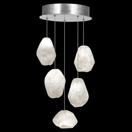 Fine Art Handcrafted Lighting 852440-13L Natural Inspirations 12" Round Multi Pendant Fixture