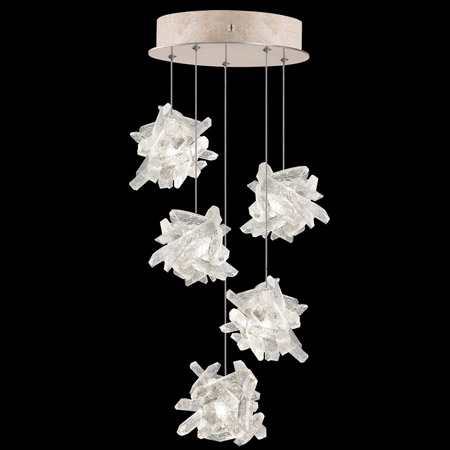 Fine Art Handcrafted Lighting 852440-202L Natural Inspirations 12" Round Multi Pendant Fixture