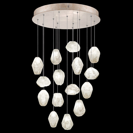 Fine Art Handcrafted Lighting 853140-23L Natural Inspirations 21" Round Multi Pendant Fixture