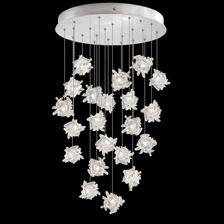 Fine Art Handcrafted Lighting 853240-102L Natural Inspirations 24" Round Multi Pendant Fixture