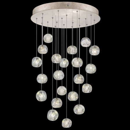 Fine Art Handcrafted Lighting 853240-206L Natural Inspirations 24" Round Multi Pendant Fixture