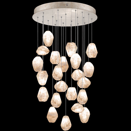 Fine Art Handcrafted Lighting 853240-24L Natural Inspirations 24" Round Multi Pendant Fixture