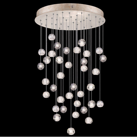 Fine Art Handcrafted Lighting 853440-206L Natural Inspirations 34" Round Multi Pendant Fixture