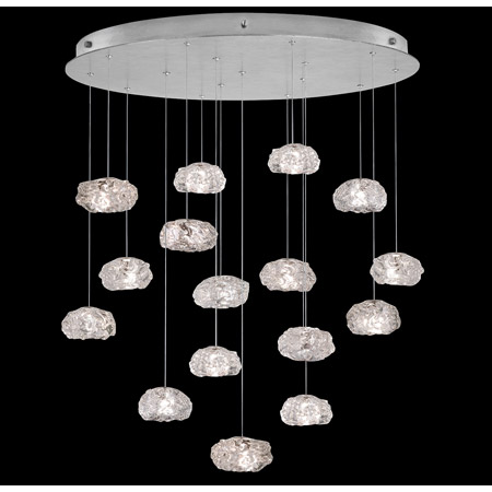 Fine Art Handcrafted Lighting 862840-11L Natural Inspirations 32" Round Multi Pendant Fixture