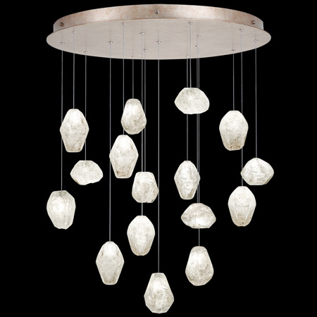 Fine Art Handcrafted Lighting 862840-23L Natural Inspirations 32" Round Multi Pendant Fixture