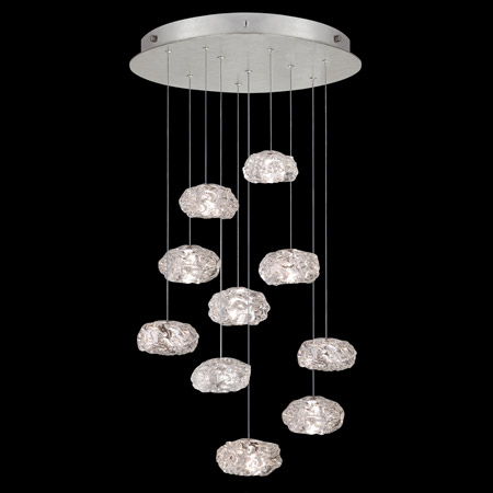 Fine Art Handcrafted Lighting 863540-11L Natural Inspirations 22" Round Multi Pendant Fixture