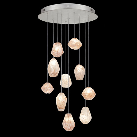 Fine Art Handcrafted Lighting 863540-14L Natural Inspirations 22" Round Multi Pendant Fixture