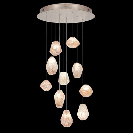 Fine Art Handcrafted Lighting 863540-24L Natural Inspirations 22" Round Multi Pendant Fixture
