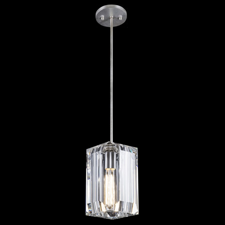 Fine Art Handcrafted Lighting 875440-1 Crystal Monceau Square Mini Pendant