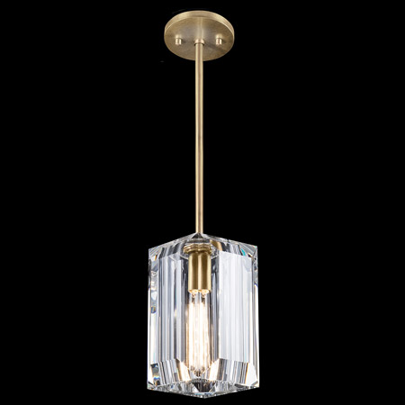 Fine Art Handcrafted Lighting 875440-2 Crystal Monceau Square Mini Pendant