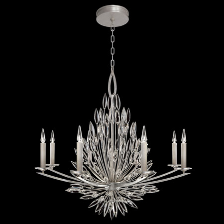 Fine Art Handcrafted Lighting 881240 Crystal Lily Buds Eight Light Chandelier