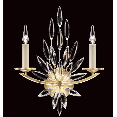 Fine Art Handcrafted Lighting 881750-1 Crystal Lily Buds Wall Sconce